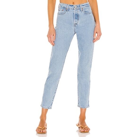 Levi’s Wedgie Icon Button Fly Blue Jeans Casual Boho Classic Light Wash Denim 24 - Picture 11 of 11